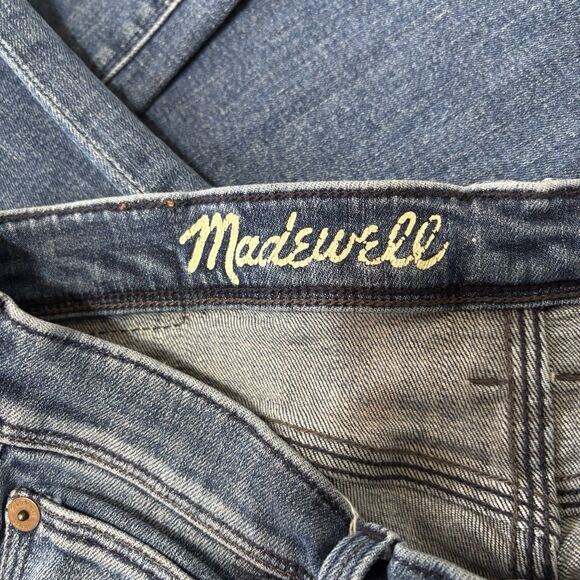 Madewell Rail Straight Jeans Blue Stretch Denim - Picture 11 of 13